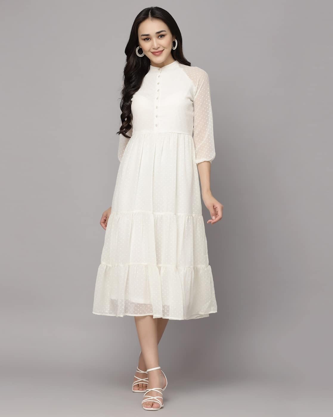 Long Frock White Long Maxi Dress PRETTYGARDEN Women's Smocked Spring Maxi Dress Casual Fall Long Sleeve Long Frock White Long Maxi Dress PRETTYGARDEN Women's Smocked Spring Maxi Dress Casual Fall Long Sleeve