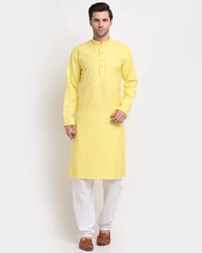 kraft india Striped Cotton Long Kurta-picture-13
