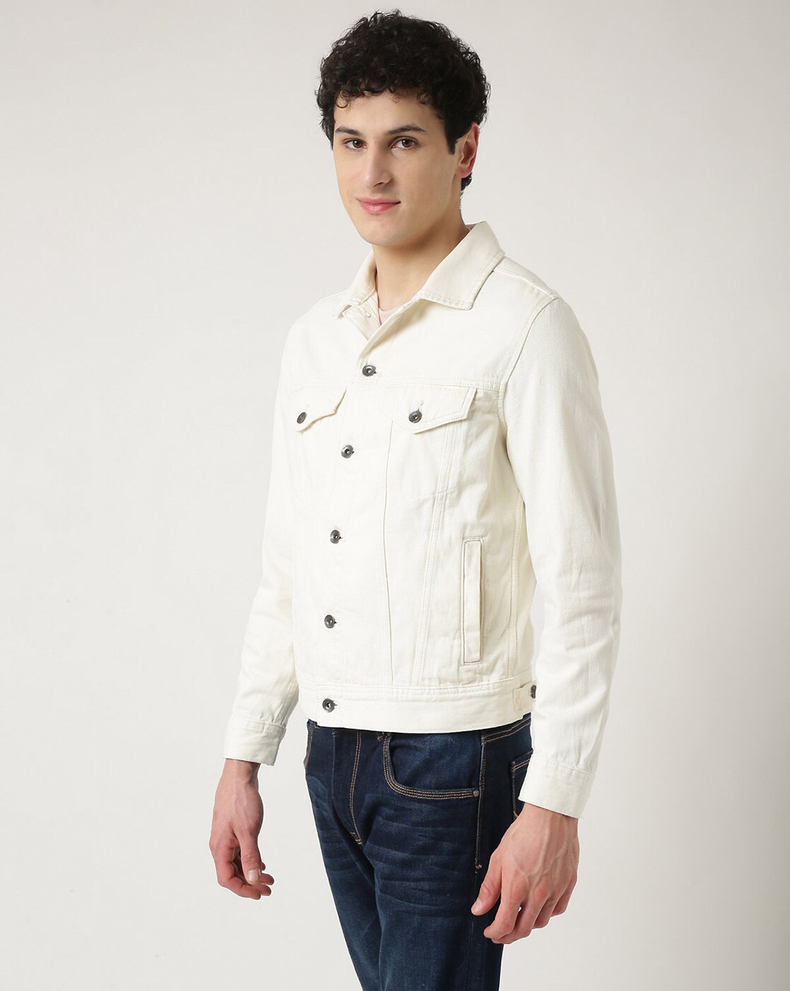 White Denim Jacket with White Jeans Outfits For Men (7 ideas & outfits) |  Lookastic