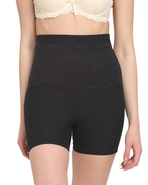 High-Rise Thigh Shaper with Elasticated Waist