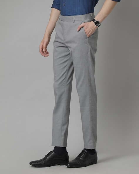 Formal Regular Fit Men Grey Trousers - Buy Formal Regular Fit Men Grey  Trousers Online at Best Prices in India | Flipkart.com