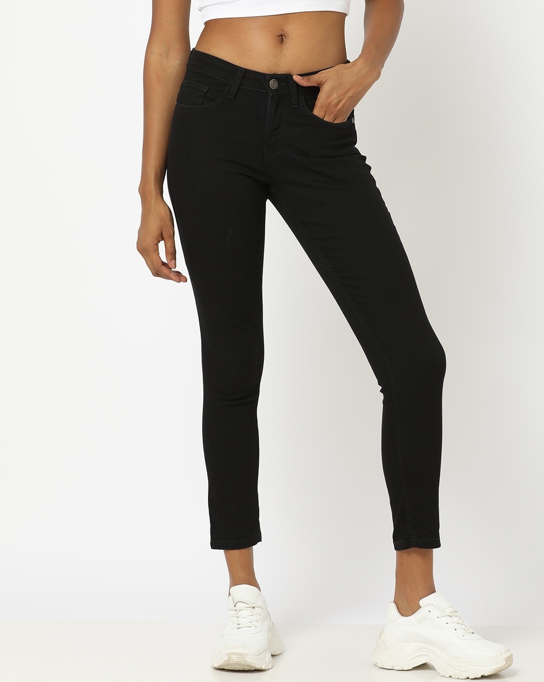 Buy Rust Trousers & Pants for Women by DNMX Online | Ajio.com