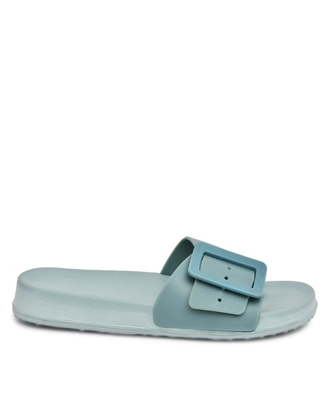 Slip On Slides with Buckle Fastening