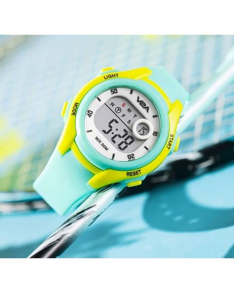 V2A DK8215P-LightGreen Digital Watch