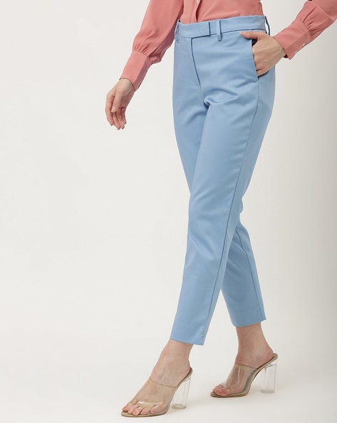 CODE Women Solid Slip-On Cropped Trousers | Lifestyle Stores | Vijay Nagar  | Indore