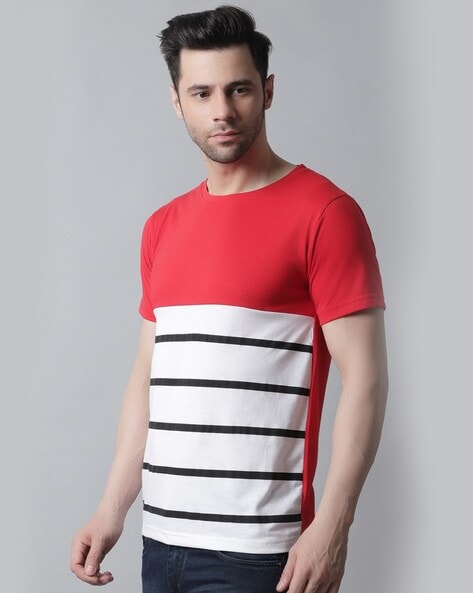 Buy Red & White Tshirts for Men by The Mini Needle Online