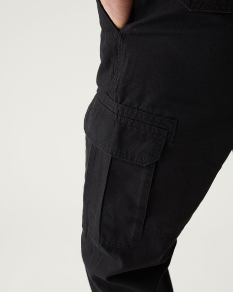 Buy Black Relaxed Belted Tech Cargo Trousers from Next USA