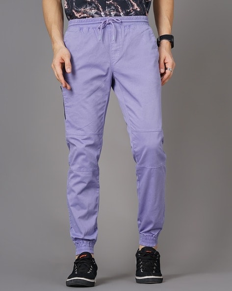 Purple cheap joggers mens