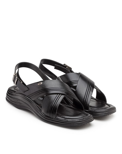 Buy Action Dotcom BANTU-01 Men's Black Synthetic Leather Slip-On Casual  Sandal Online at Best Prices in India - JioMart.