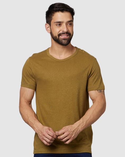 Regular Fit Short-Sleeves Crew-Neck T-Shirt