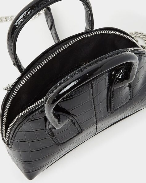 Elisabetta Croc Embossed Handbag