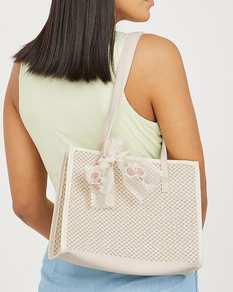 Heart Mini Handbag White And Pink | Nestasia