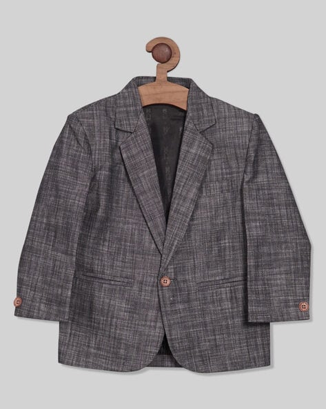 IEFIEL Kids Teen Boys Blazer Suit Jacket Lapel Single Button Formal Wedding  Formal Suit Coat A Black 12 - Walmart.com