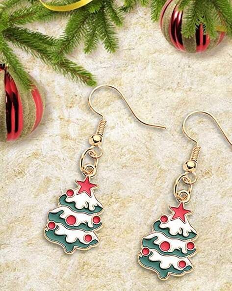 Girls christmas store earrings