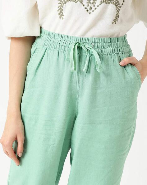 Buy Soft Linen Trousers, Women High Waisted Linen Pants, Tapered Pants  Online in India - Etsy