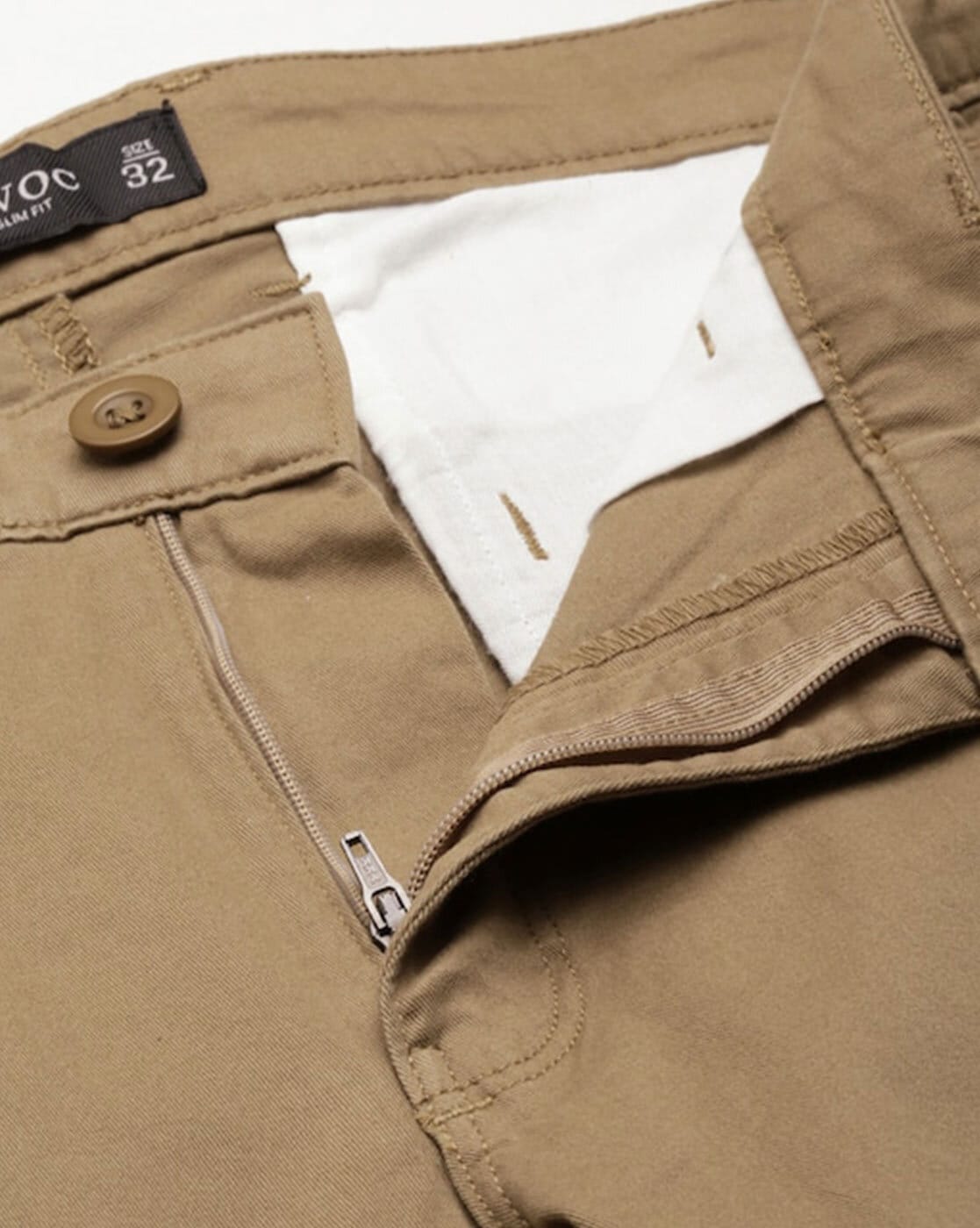 Flat-Front Slim Fit Trousers