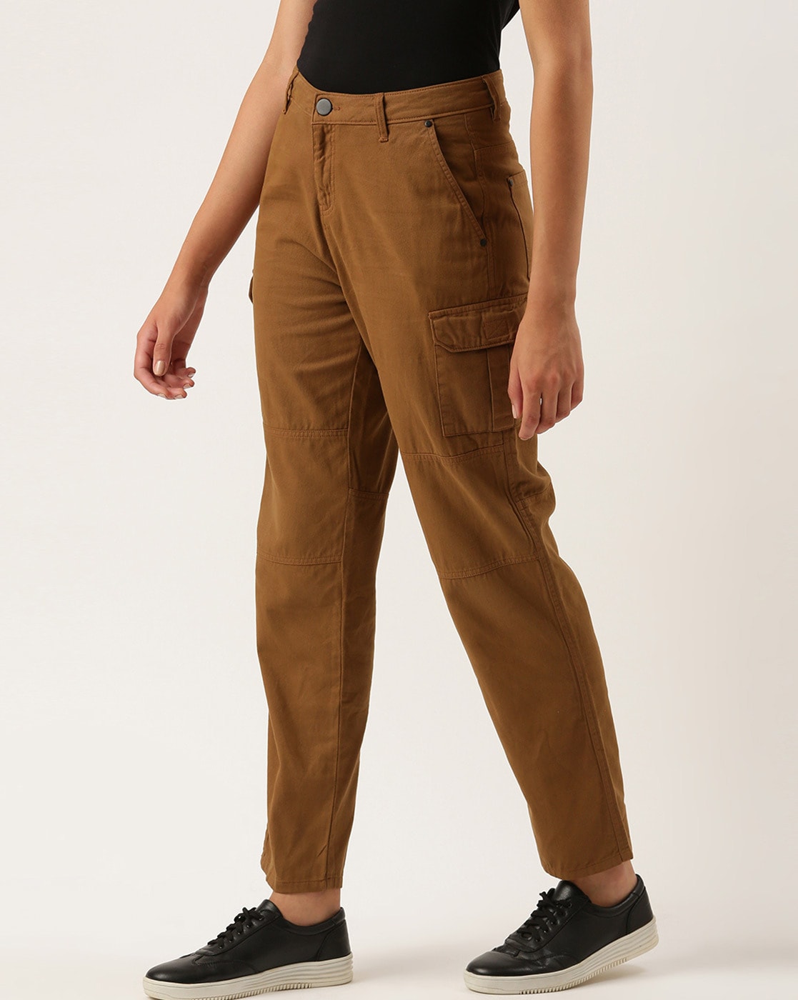 Womens Brown Cargo Pants