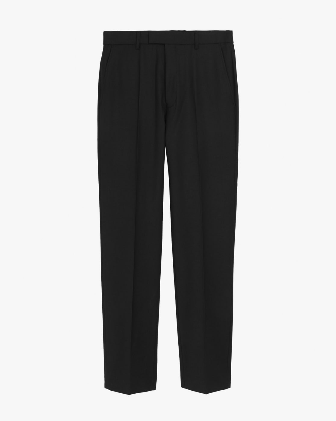 Onyx Black Merino Wool Pants