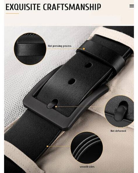 Belt with Tang Buckle Closure