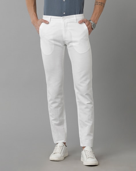 Buy NGT White Regular Fit Cotton Trouser Pants For Women 4XL Online at  Best Prices in India  JioMart
