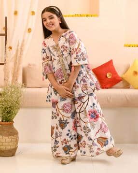 Floral Print Kurta Set-image-31