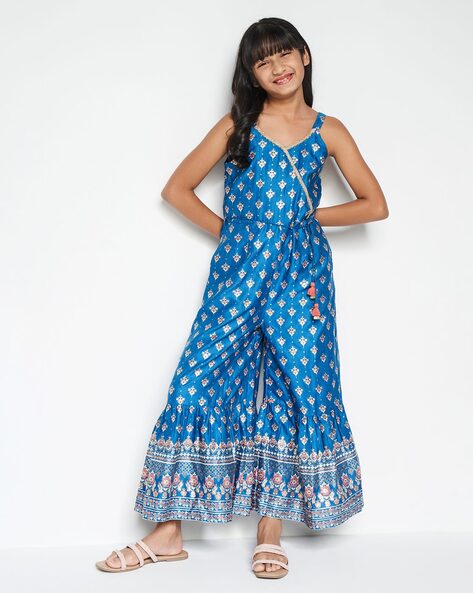 Buy Fashion Dream Girls Green Floral Printed Cotton Jumpsuit | Girls  Jumpsuit | Kids Wear | Jumpsuit For Girls | Jumpsuit Girls | Kids Jumpsuit  Online at Best Prices in India - JioMart.