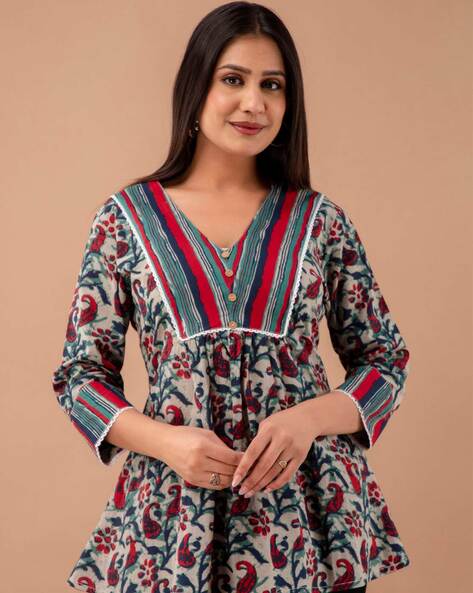 Short Kurtas - Buy Short Kurti for Women Online at Jaipuri Adaah 2023