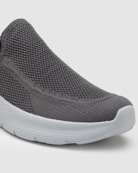 Grey nike slip on sale ons