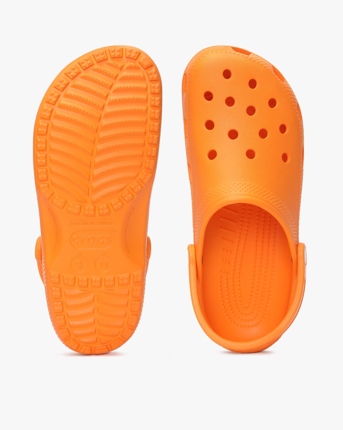 Orange crocs sales size 11