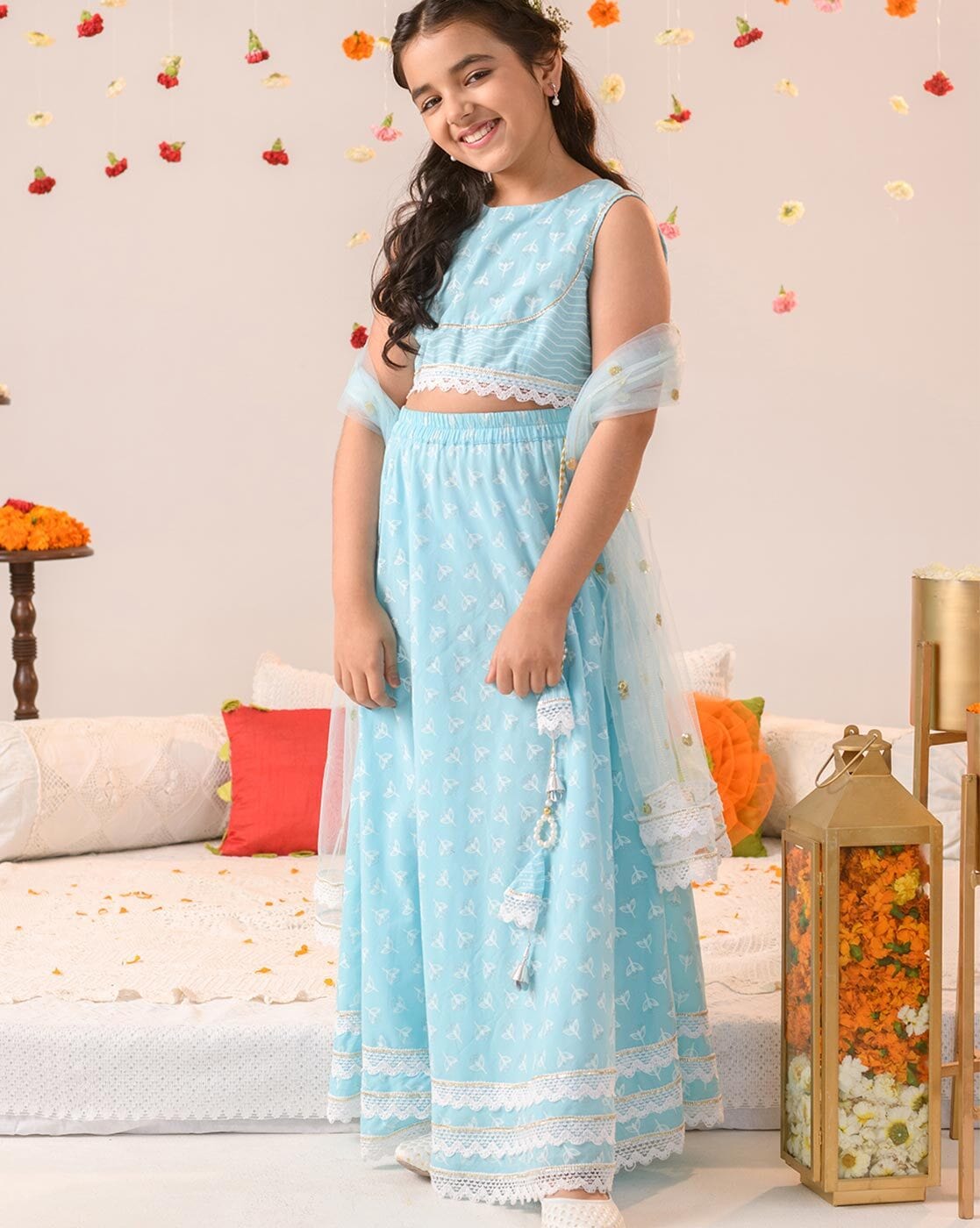 Pspeaches Girls Lehenga Choli Ethnic Wear Printed Lehenga, Choli and  Dupatta Set Price in India - Buy Pspeaches Girls Lehenga Choli Ethnic Wear  Printed Lehenga, Choli and Dupatta Set online at Flipkart.com