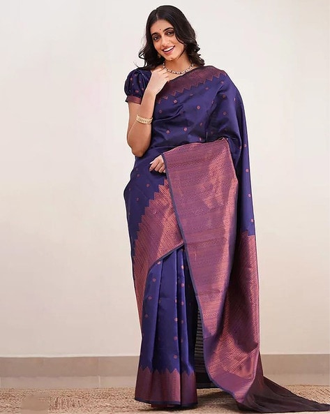 Buy Grey Sarees for Women by Saree mall Online | Ajio.com