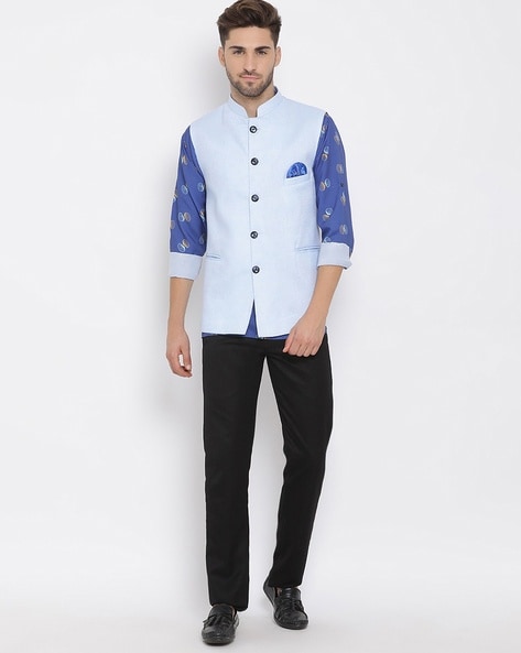 Mens Cavani Blue Check Slim Fit Blazer Jacket India | Ubuy