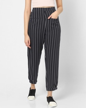 Striped trousers sale womens india