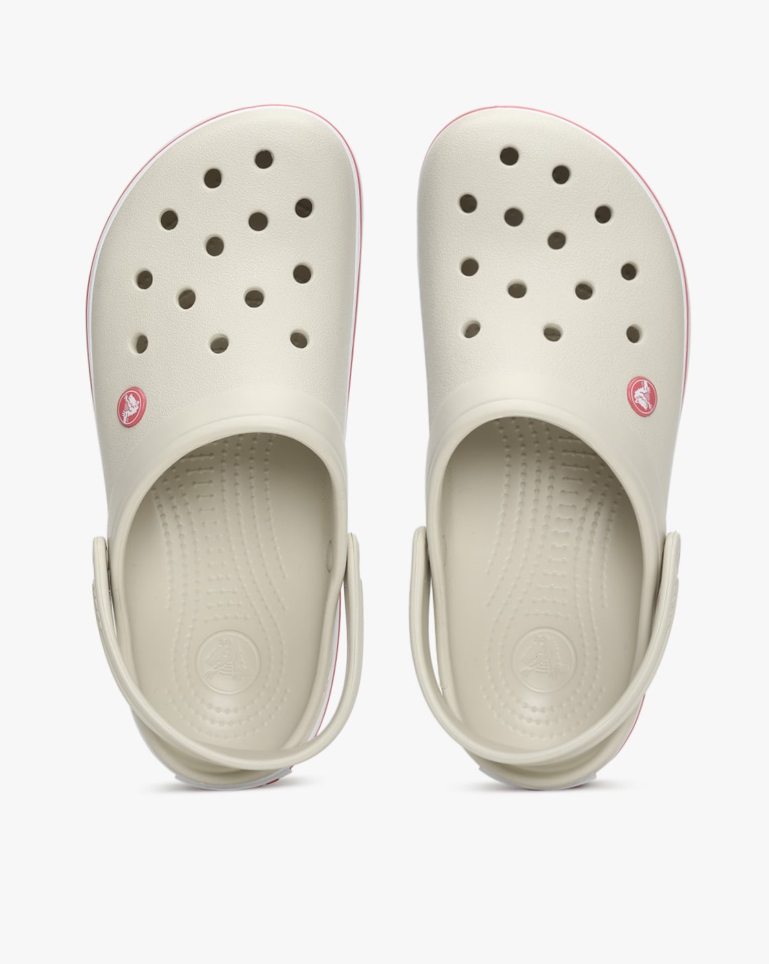 Crocband Clogs Crocs Beige Con Rosa Unisex Crocband Clog