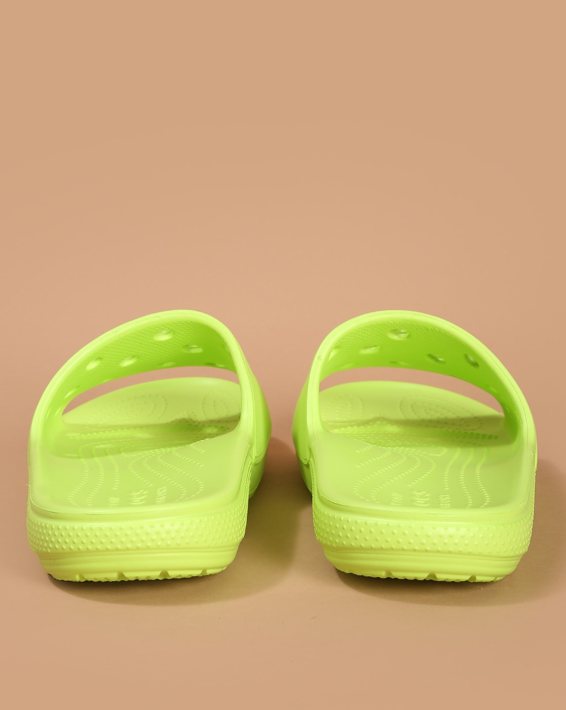 Lime green croc discount slides