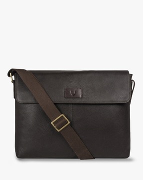 Hidesign Men Brown Messenger Bag