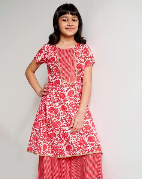 Buy Red Ethnic Wear Sets for Girls by Global Desi Online Ajio