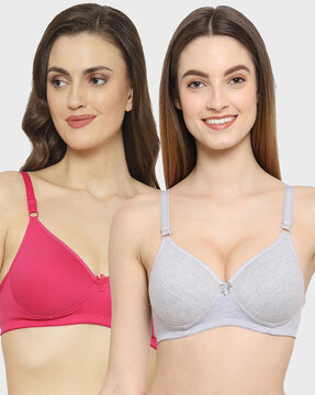 Floret Women's Cotton Push up Lightly Padded Bra – Online Shopping site in  India