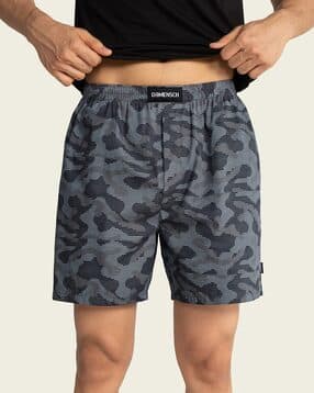 damensch Camouflage Print Boxers with Elasticated Waistband-picture-45