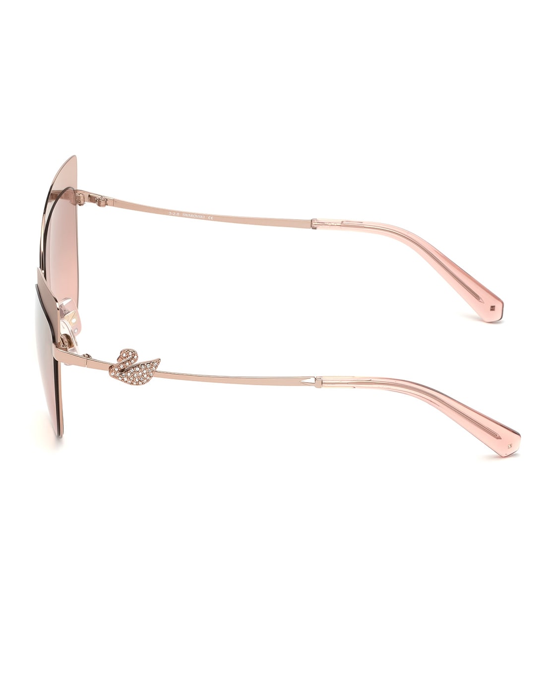 Swarovski Women's Swan Detail Rectangular Eyeglass Frames SW5018 $280 –  Walk Into Fashion