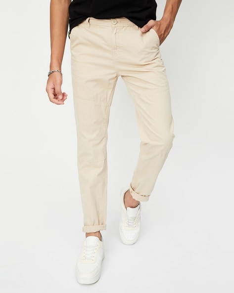 Max Mara Wide fabric trousers 'Navigli' Beige | Pants