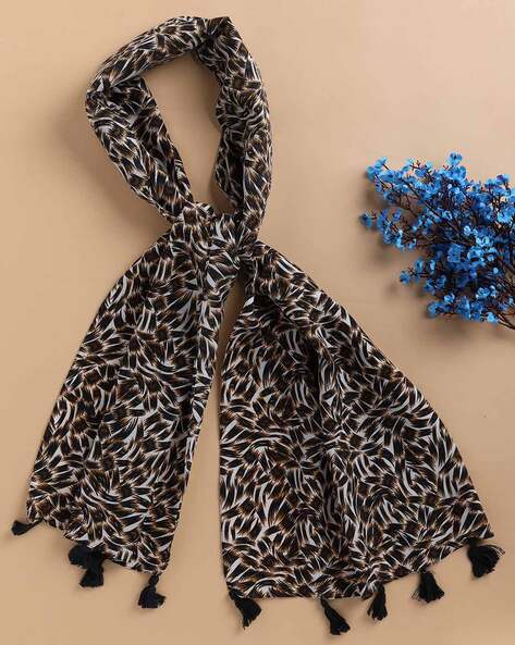 Women Animal Print Chiffon Stole Price in India