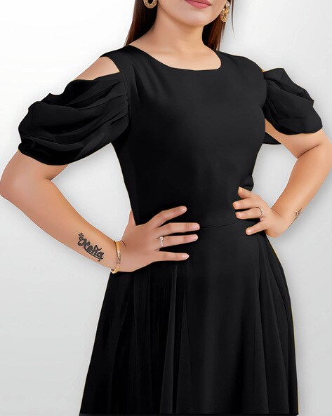 Black frock design | Black frock, Womens black dress, Black short dress-hautamhiepplus.vn