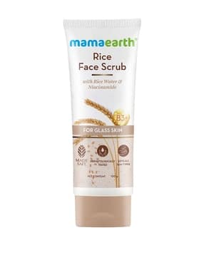 Rice Face Scrub For Glowing Skin With Rice Water & Niacinamide-image-13