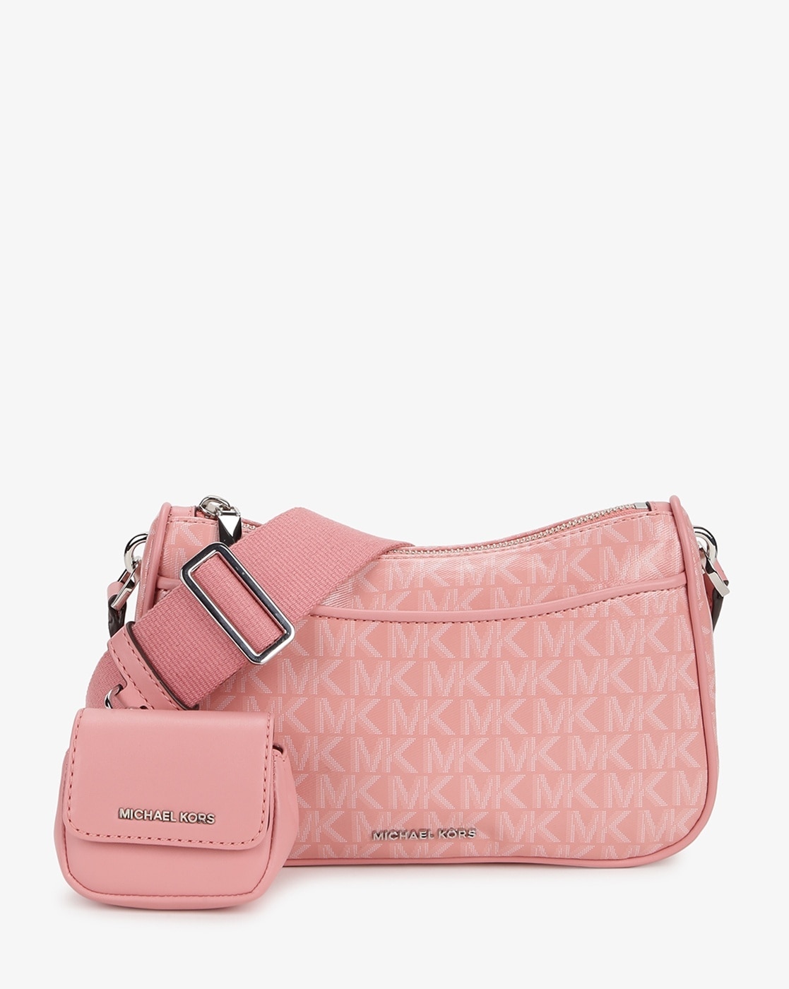 Buy Michael Kors Jet Set Charm Small Logo Shoulder Bag | Pink Color Women |  AJIO LUXE