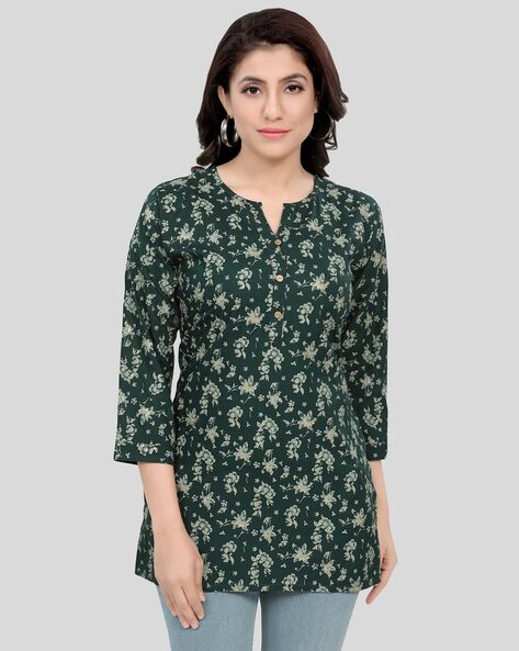 Green Designer Kurti Kurti and Green Designer Kurti Tunic Online Shopping