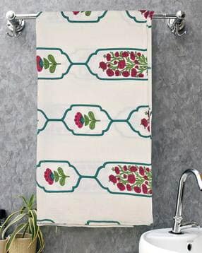 mafatlal Floral Print Cotton Towel Sets-picture-14