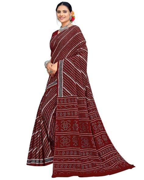 Multicolor Cotton Bandhani Saree, Printed, Casual Wear at Rs 250/piece in  Jetpur