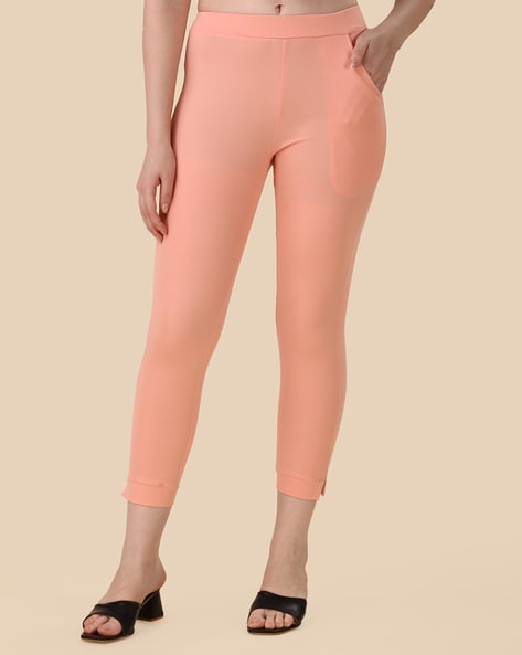 Buy Peach Leggings for Women by JDY BY ONLY Online