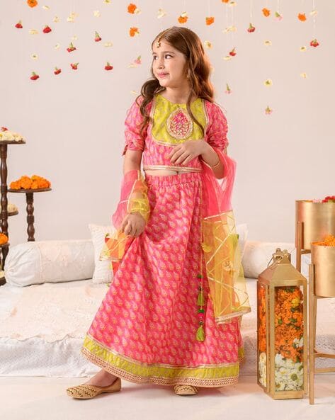Party Wear Red Baby Girl Lehenga Choli, Size: 1 to 12 year's kids at Rs  760/piece in Surat